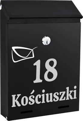 Image de Boîte Aux Lettres Avec Numéro De Maison Nom De Rue Lettres Noires