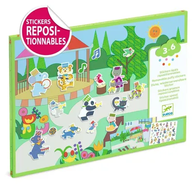 Imagen del producto de Pegatinas repositionables Parada musicala, Djeco