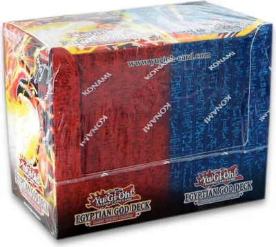 A sealed box of Yu-Gi-Oh! trading cards.