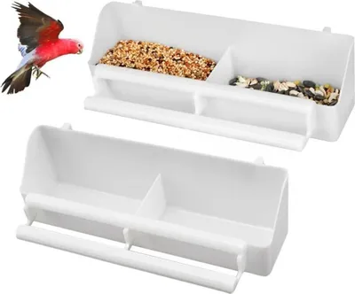 Produktbild von Voarge 2 Stück Futternapf Vogel Vogelfutterspender Zum Aufhängen Wassernapf