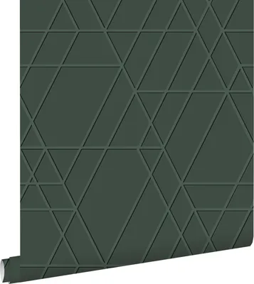 Immagine prodotto di ESTAhome carta da parati 3D grafico verde scuro 50 x 900 cm