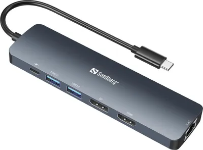 Produktbild von Sandberg 136-43 USB-C 6-in-1 PD 100W 8K DisplayDock