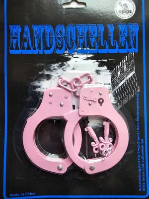 Produktbild von Metall Handschellen Pink mit 2 Schlüssel Polizei Karneval Fasching Party Cosplay