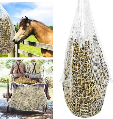 Produktbild von Yakimz Heunetz Heuraufe Beschäftigungsnetz Heusack Futternetz, Pferde extra engmaschig 3cm Netz 1 Stück 160 x 100cm