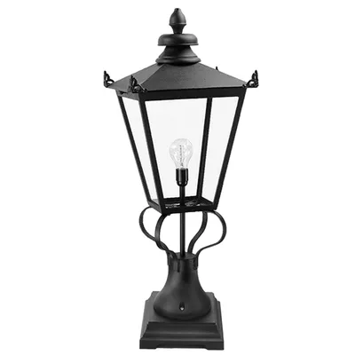 Image de Lampe d'extérieur sur socle, noire, E27, 60 W, Wilmslow Elstead