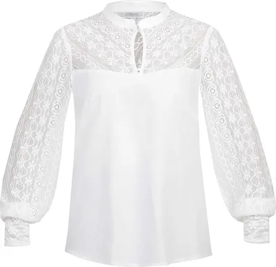 Produktbild von Bluse Galinda-Majara langarm weiß 32