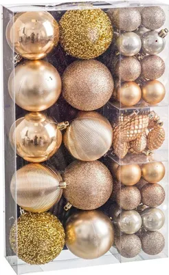 Produktbild von Weihnachtsbaumkugeln Gold (50 Stück)