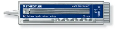 Produktbild von Staedtler 255 05-HB, HB, Schwarz, 0,5 mm, 40 Stück(e), 40 Stück(e), PVC