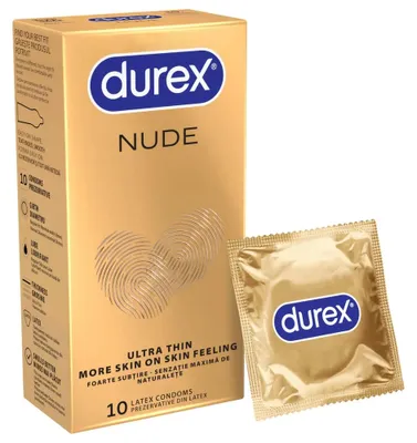 Zdjęcie produktu dla Durex Nude - ultra cienki prezerwatywa - 10 sztuk