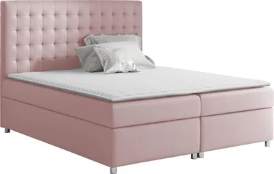 Produktbild von MIRJAN24 Boxspringbett Asti, Ehebett mit zwei Bettkästen für die Bettwäsche, Schlafzimmer (Farbe: Manila 09, Größe: 140 x 200 cm)