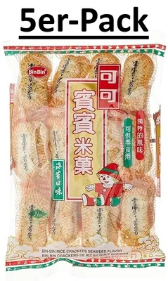 Produktbild von 5er-Pack Bin Bin Reiscracker Seetang 150g