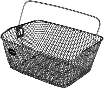 Produktbild von Prophete 6051 Fahrrad Einkaufskorb / Fahrradkorb - schwarz - feine Maschen - Hinten -