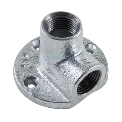 Produktbild von Temperguss Wandscheibe 1 Zoll DN25 Deckenwinkel Wandwinkel Fitting verzinkt