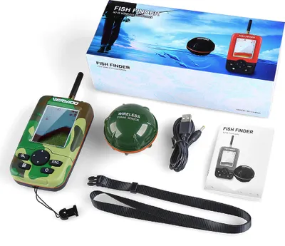 Produktbild von bilbear Fischfinder Kabellos 100m Reichweite LCD-Anzeige Sonarsensor Karpfenangeln 6-teilig