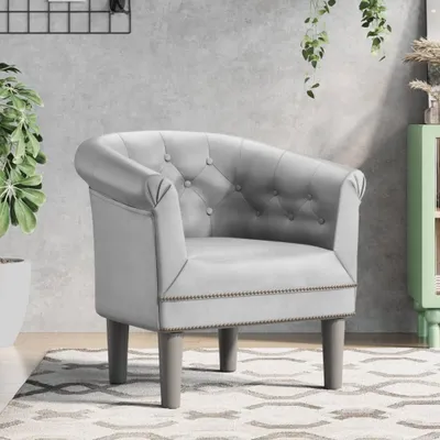 Produktbild von Clubsessel Silbern Kunstleder 356498