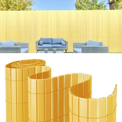 Productafbeelding van PVC balkonbegroeiing voor privacy, tuinafscheiding en balkonoverkapping - Groen - 1,2 x 3 meter