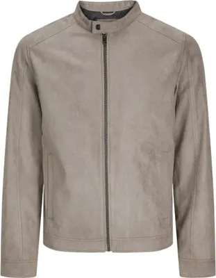 Produktbild von Jack & Jones Dylan Clean Lederjacke Grau 2XL Herren Grau 2XL