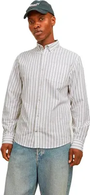 Produktbild von Jack & Jones Oxford Langarmhemd Weiß L Herren Weiß L