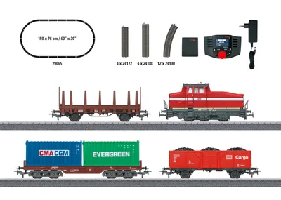 Produktbild von Märklin 29065 - H0 Digital-Startpackung Moderner Rangierbetrieb mit DHG 500