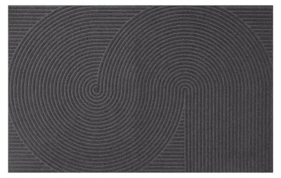 Inloopmat 60x90 cm, antislip, wasbaar, grijs
