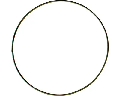 Produktbild von Glorex Metallring schwarz 15 cm Farbe: schwarz