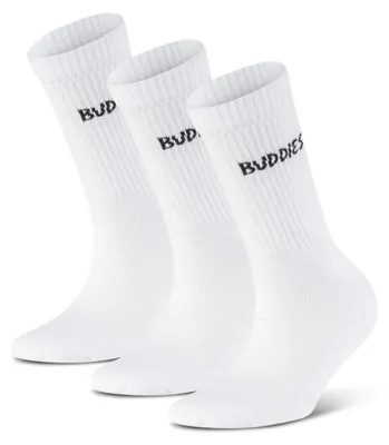 Produktbild von Socken Buddies, Classic Crew Buddies, Sportsocken, 3 Paar, weiß, 39-41