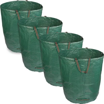 Produktbild von 4 Stück Gartensack 272L Gartenabfallsack Laubsack  Transportsack Grünschnittsack