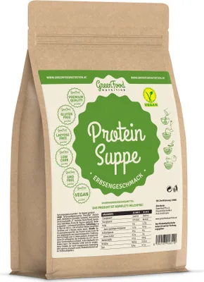 Produktbild von GreenFood Nutrition Protein Suppe Erbsengeschmack 250 g