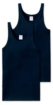Produktbild von Schiesser Herren 2 Pack Unterhemd ohne Arm - Essential Feinripp