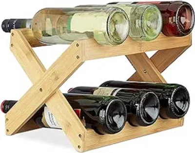 Immagine prodotto di Portabottiglie in legno, 6 scomparti