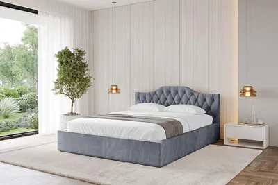 Produktbild von ALTDECOR Polsterbett mit Bettkasten  - FALIO-v1 - 120x200 Grau Casablanca - Bett ohne Matratze - Doppelbett mit Stauraum und Latternrost - Boxbett mit Kopfteil