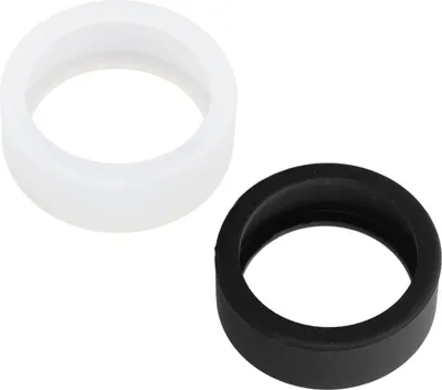 Obrázek produktu pro 2ks Smart Ring Silikonový kryt Tenký lehký kryt Smart Ring Protector Silikonové elastické pouzdro černé a bílé M pro velikost 11 12 13
