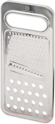 Imagen del producto de Rallador de acero inoxidable, fino, de 24 x 10 cm, multifuncional para verduras y queso