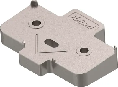 Image de Blum cale angulaire pour charnières H 6 mm en forme de croix, +5° version vissée nickelée