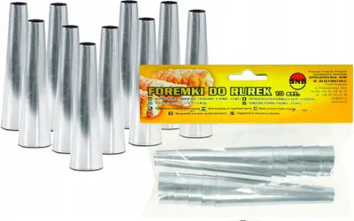 Produktbild von Kuketo | 10er Set Backformen Für Cremröllchen – Edelstahl Förmchen Für Röllchen & Hörnchen – Wiederverwendbar, Robust & Einfache Reinigung