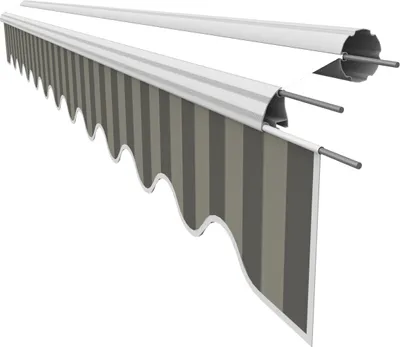Produktbild von VANA Markisen Volant für 5 m Markisen Markisenstoff Markisentuch Sonnenschutz nur Volant fertig genäht Maß 4,85 x 0,21 m Design SPD090