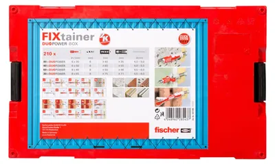 Obrázok produktu pre Fischer sada zástrčiek FIXtainer DUOPOWER krátka/dlhá 210 ks.