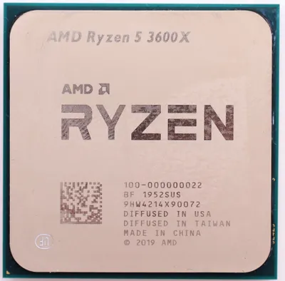Productafbeelding van AMD Ryzen 5 3600X, AMD Ryzen™ 5, Socket AM4, 7 nm, AMD, 3600X, 3,8 GHz