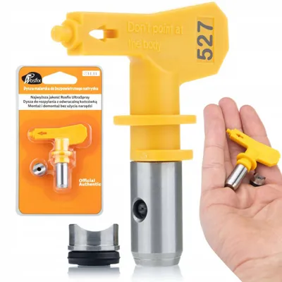 Obrázok produktu pre Rosfix Sada Ultra Spray 527 – Tryska na Striekanie Farby, Šírka Striekania 25 cm, Karbidová, Odolná Voči Rozpúšťadlám | Pre Vonkajšie Farby, Tmely