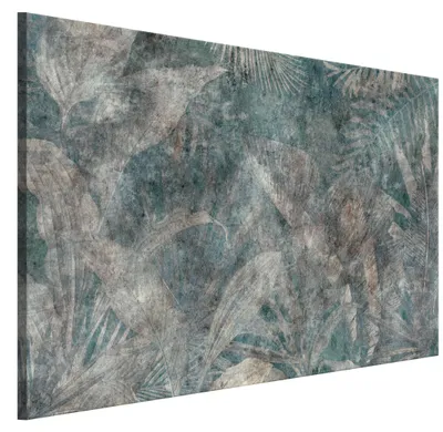 Produktbild von LUMASOUL Leinwand Bilder, Leinwandbild Natur Motiv, Wandbilder Holzrahmen, Bilder 90x60cm Blätter 7 Dschungel 09