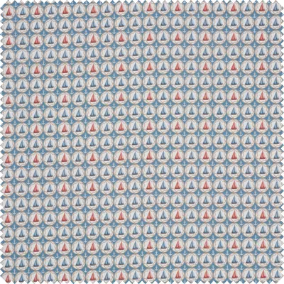 Produktbild von Baumwoll-Stoff "Segelboote", 150 cm breit, Meterware
