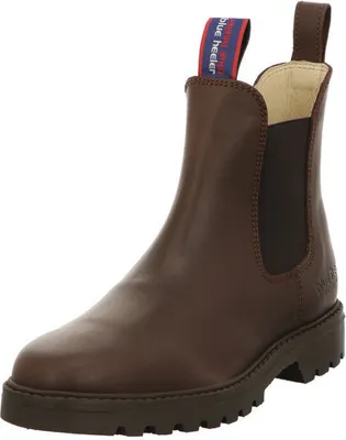 A single brown Chelsea boot is shown against a white background.