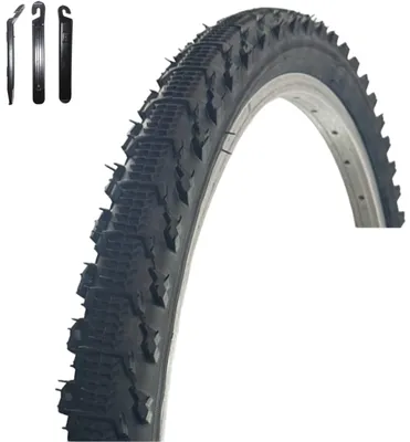Zdjęcie produktu dla 1 x opona rowerowa VEE Rubber V185 26" czarna 51-559 (26 x 2,00) wraz z łyżką do opon