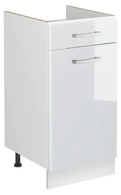 Zdjęcie produktu dla Szafka pod zlew Vicco R-Line Biały wysoki połysk/Biały 40 cm bez blatu roboczego, Model 72899