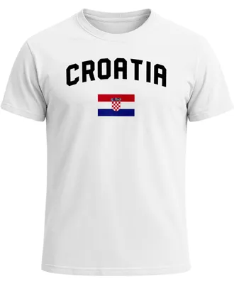 Produktbild von Herren T-Shirt Kroatien Croatia Hrvatska Fan-Shirt WM Fußball-Sommer 2026 Fußball Weltmeisterschaft Moonworks®