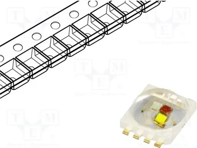 Produktbild von 1x Leistungsdioden 350mA 9,1x7x3,1mm RAGB Pmax: 5W 140° 45÷52lm PC8N-5L4E-C LED-L