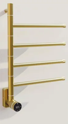 Produktbild von Casa Padrino Elektrischer Luxus Handtuchwärmer Gold 41 x H. 58 cm - Badezimmer Zubehör