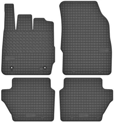 Zdjęcie produktu dla Dywaniki gumowe do Ford Fiesta MK7 2008-2011 (hatchback) – 4 szt., czarne, dopasowane