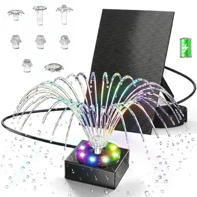 Produktbild von MIAJARD LED Solar Teichpumpen Solar 10W Springbrunnen Teich Solar Springbrunnen LED Solar Springbrunnen Solar Springbrunnen Pumpe