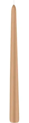 Immagine prodotto di 6 candele a forma di spillo in rosa oro, dimensioni 300 x Ø 25 mm
